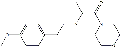 2-{[2-(4-methoxyphenyl)ethyl]amino}-1-(morpholin-4-yl)propan-1-one 结构式