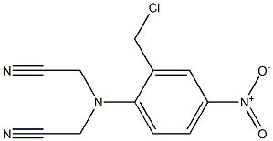 2-{[2-(chloromethyl)-4-nitrophenyl](cyanomethyl)amino}acetonitrile 结构式