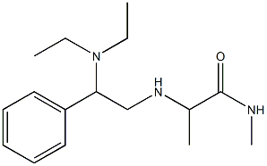 2-{[2-(diethylamino)-2-phenylethyl]amino}-N-methylpropanamide 结构式