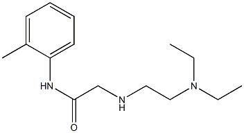 2-{[2-(diethylamino)ethyl]amino}-N-(2-methylphenyl)acetamide 结构式