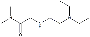 2-{[2-(diethylamino)ethyl]amino}-N,N-dimethylacetamide 结构式