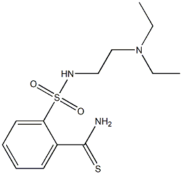 2-{[2-(diethylamino)ethyl]sulfamoyl}benzene-1-carbothioamide 结构式