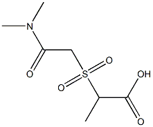 2-{[2-(dimethylamino)-2-oxoethyl]sulfonyl}propanoic acid 结构式