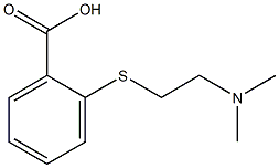 2-{[2-(dimethylamino)ethyl]thio}benzoic acid 结构式