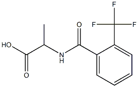 2-{[2-(trifluoromethyl)benzoyl]amino}propanoic acid 结构式