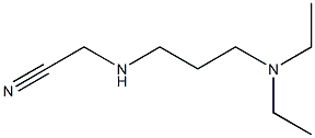 2-{[3-(diethylamino)propyl]amino}acetonitrile 结构式