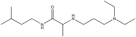 2-{[3-(diethylamino)propyl]amino}-N-(3-methylbutyl)propanamide 结构式