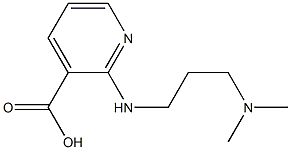 2-{[3-(dimethylamino)propyl]amino}pyridine-3-carboxylic acid 结构式
