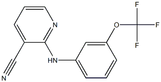 2-{[3-(trifluoromethoxy)phenyl]amino}pyridine-3-carbonitrile 结构式