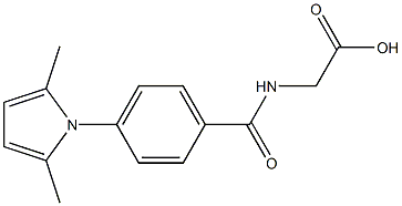 2-{[4-(2,5-dimethyl-1H-pyrrol-1-yl)phenyl]formamido}acetic acid 结构式