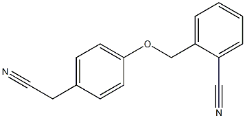 2-{[4-(cyanomethyl)phenoxy]methyl}benzonitrile 结构式