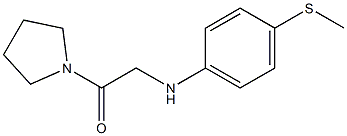 2-{[4-(methylsulfanyl)phenyl]amino}-1-(pyrrolidin-1-yl)ethan-1-one 结构式