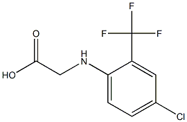 2-{[4-chloro-2-(trifluoromethyl)phenyl]amino}acetic acid 结构式
