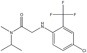 2-{[4-chloro-2-(trifluoromethyl)phenyl]amino}-N-methyl-N-(propan-2-yl)acetamide 结构式