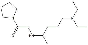 2-{[5-(diethylamino)pentan-2-yl]amino}-1-(pyrrolidin-1-yl)ethan-1-one 结构式
