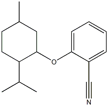 2-{[5-methyl-2-(propan-2-yl)cyclohexyl]oxy}benzonitrile 结构式