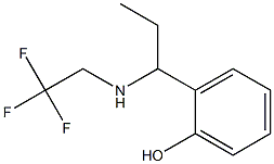 2-{1-[(2,2,2-trifluoroethyl)amino]propyl}phenol 结构式