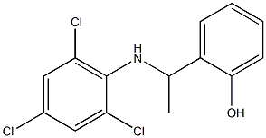 2-{1-[(2,4,6-trichlorophenyl)amino]ethyl}phenol 结构式