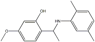 2-{1-[(2,5-dimethylphenyl)amino]ethyl}-5-methoxyphenol 结构式