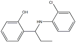 2-{1-[(2-chlorophenyl)amino]propyl}phenol 结构式