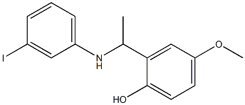 2-{1-[(3-iodophenyl)amino]ethyl}-4-methoxyphenol 结构式