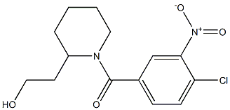 2-{1-[(4-chloro-3-nitrophenyl)carbonyl]piperidin-2-yl}ethan-1-ol 结构式