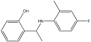 2-{1-[(4-fluoro-2-methylphenyl)amino]ethyl}phenol 结构式