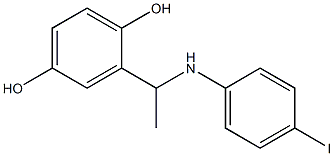 2-{1-[(4-iodophenyl)amino]ethyl}benzene-1,4-diol 结构式