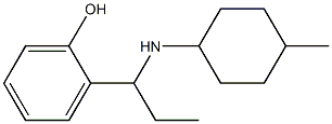 2-{1-[(4-methylcyclohexyl)amino]propyl}phenol 结构式