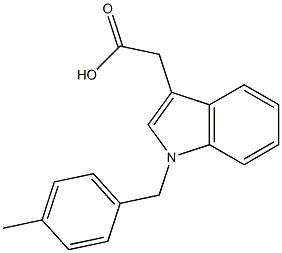 2-{1-[(4-methylphenyl)methyl]-1H-indol-3-yl}acetic acid 结构式
