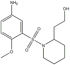 2-{1-[(5-amino-2-methoxybenzene)sulfonyl]piperidin-2-yl}ethan-1-ol 结构式