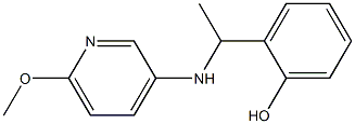 2-{1-[(6-methoxypyridin-3-yl)amino]ethyl}phenol 结构式