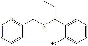 2-{1-[(pyridin-2-ylmethyl)amino]propyl}phenol 结构式