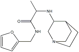 2-{1-azabicyclo[2.2.2]octan-3-ylamino}-N-(furan-2-ylmethyl)propanamide 结构式