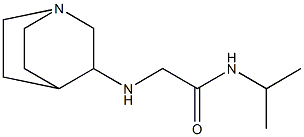 2-{1-azabicyclo[2.2.2]octan-3-ylamino}-N-(propan-2-yl)acetamide 结构式