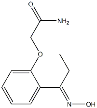 2-{2-[(1E)-N-hydroxypropanimidoyl]phenoxy}acetamide 结构式