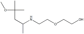 2-{2-[(4-methoxy-4-methylpentan-2-yl)amino]ethoxy}ethan-1-ol 结构式