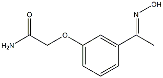 2-{3-[(1E)-N-hydroxyethanimidoyl]phenoxy}acetamide 结构式