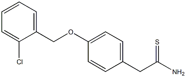 2-{4-[(2-chlorophenyl)methoxy]phenyl}ethanethioamide 结构式