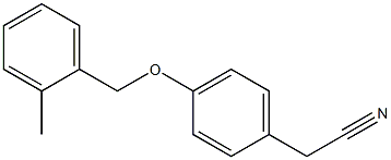 2-{4-[(2-methylphenyl)methoxy]phenyl}acetonitrile 结构式
