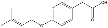 2-{4-[(3-methylbut-2-en-1-yl)oxy]phenyl}acetic acid 结构式