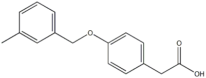 2-{4-[(3-methylphenyl)methoxy]phenyl}acetic acid 结构式