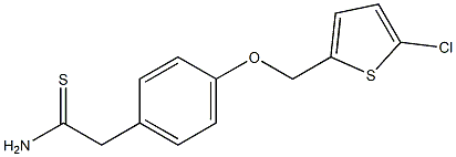 2-{4-[(5-chlorothiophen-2-yl)methoxy]phenyl}ethanethioamide 结构式