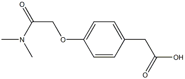 2-{4-[(dimethylcarbamoyl)methoxy]phenyl}acetic acid 结构式