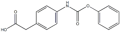 2-{4-[(phenoxycarbonyl)amino]phenyl}acetic acid 结构式