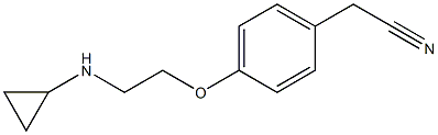 2-{4-[2-(cyclopropylamino)ethoxy]phenyl}acetonitrile 结构式