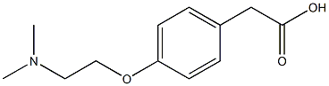 2-{4-[2-(dimethylamino)ethoxy]phenyl}acetic acid 结构式