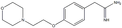 2-{4-[2-(morpholin-4-yl)ethoxy]phenyl}ethanimidamide 结构式