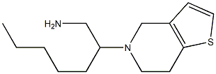 2-{4H,5H,6H,7H-thieno[3,2-c]pyridin-5-yl}heptan-1-amine 结构式