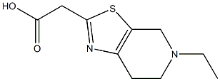 2-{5-ethyl-4H,5H,6H,7H-pyrido[4,3-d][1,3]thiazol-2-yl}acetic acid 结构式